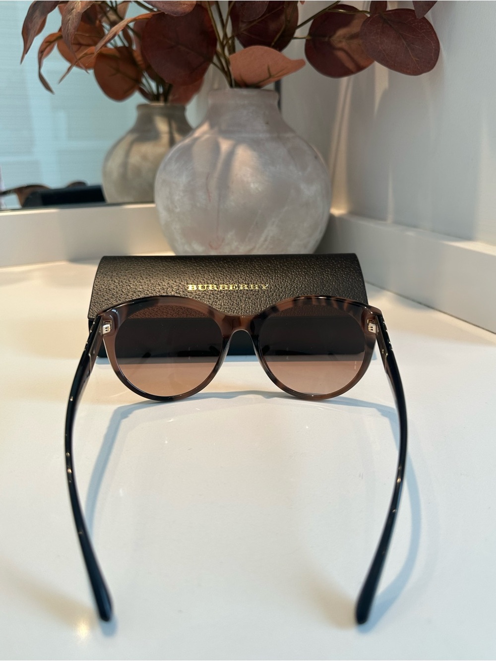 Burberry Brown Gradient Cat-Eye Women's Sunglasses - Picture 3 of 5